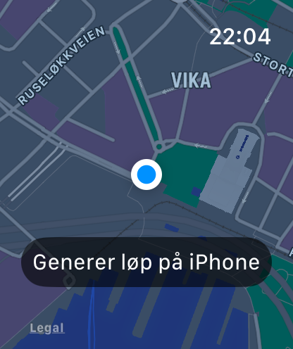 Kartlek på Apple Watch — 1