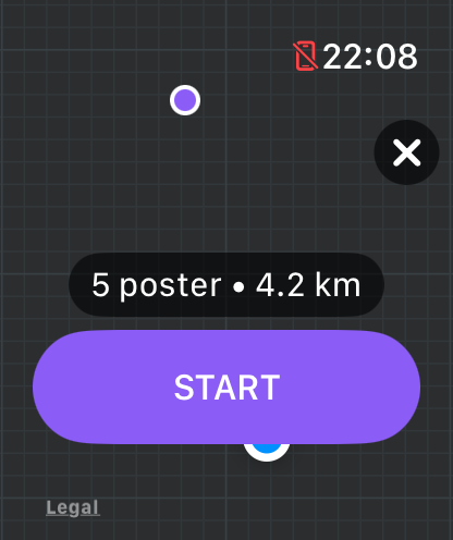 Kartlek på Apple Watch — 2